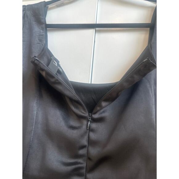 Lulus Size: Large Got The Love Black Satin Mini Dress - Picture 10 of 10